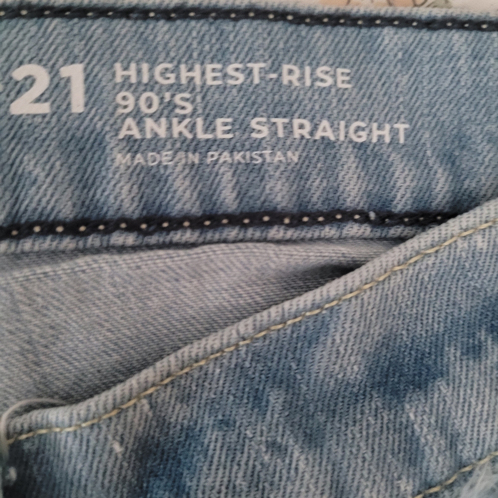 Arizona Jean Highest Rise 90's Ankle Straight Womens Jeans Size 21 - Picture 3 of 3